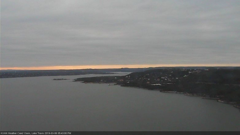 Lake Travis webcam, March 6, 2019 4:45 PM CT