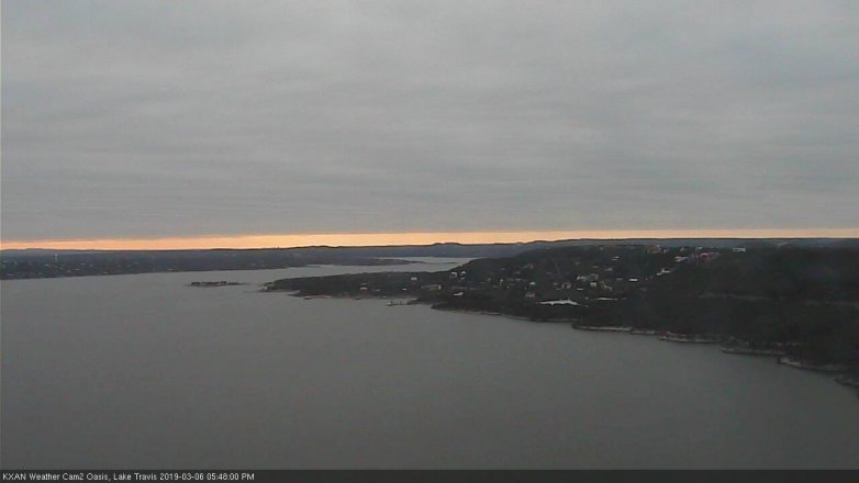 Lake Travis webcam, March 6, 2019 4:50 PM CT
