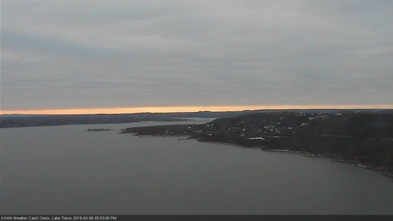 Lake Travis webcam, March 6, 2019 4:55 PM CT