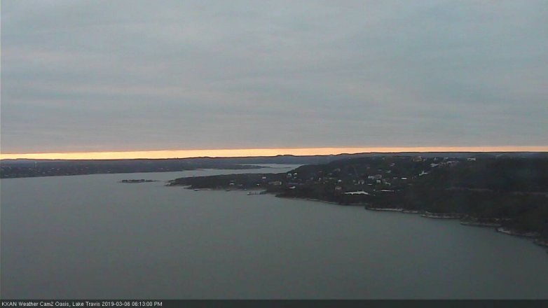 Lake Travis webcam, March 6, 2019 5:15 PM CT