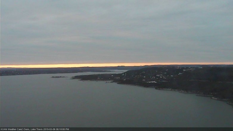 Lake Travis webcam, March 6, 2019 5:20 PM CT