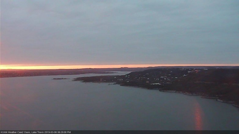 Lake Travis webcam, March 6, 2019 5:30 PM CT
