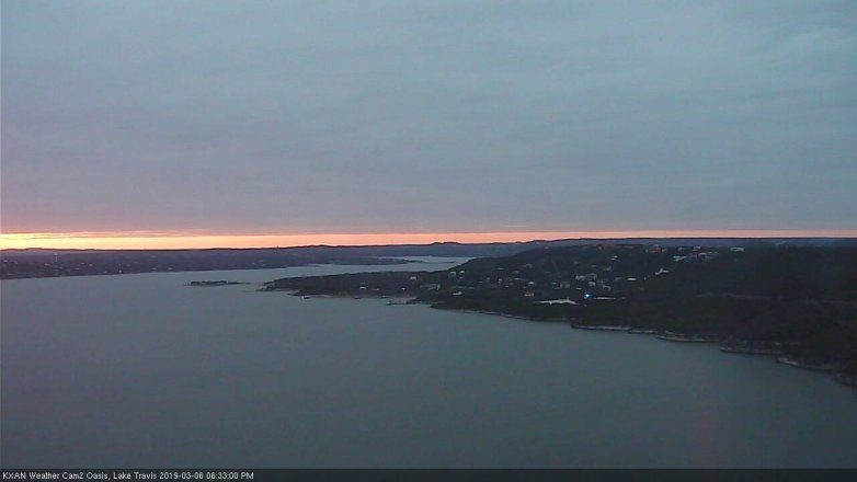 Lake Travis webcam, March 6, 2019 5:35 PM CT