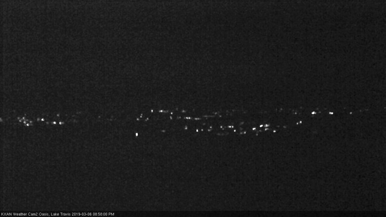 Lake Travis webcam, March 6, 2019 8:00 PM CT