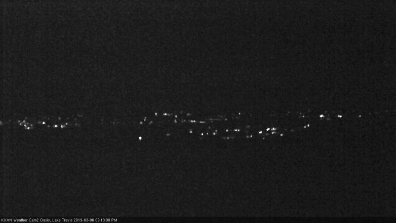 Lake Travis webcam, March 6, 2019 8:15 PM CT
