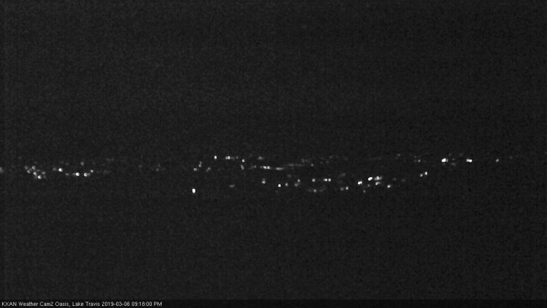 Lake Travis webcam, March 6, 2019 8:20 PM CT