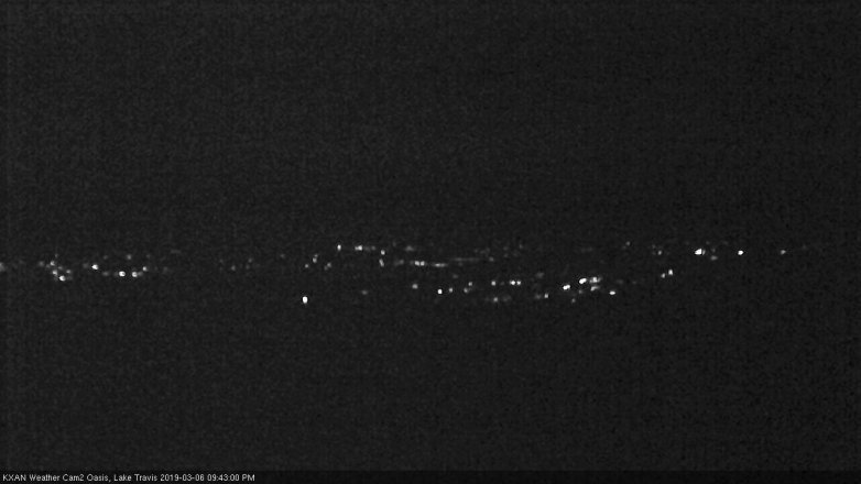 Lake Travis webcam, March 6, 2019 8:45 PM CT