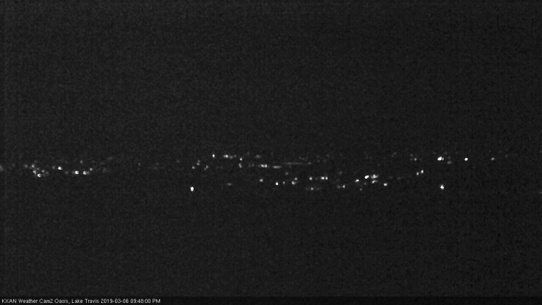 Lake Travis webcam, March 6, 2019 8:50 PM CT