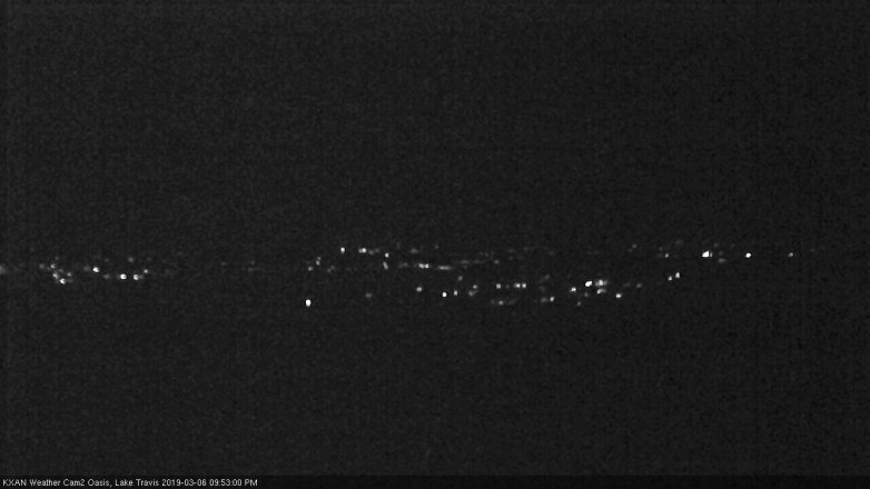 Lake Travis webcam, March 6, 2019 8:55 PM CT