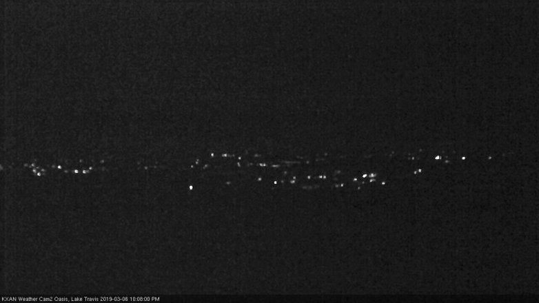 Lake Travis webcam, March 6, 2019 9:10 PM CT