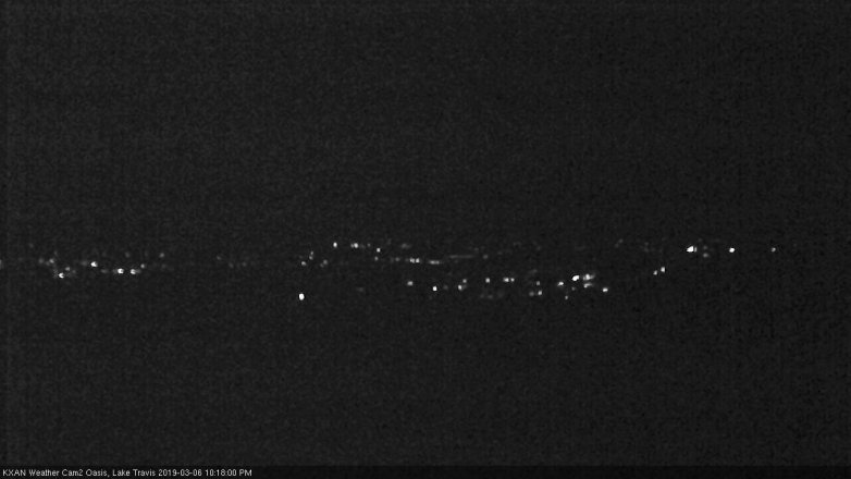 Lake Travis webcam, March 6, 2019 9:20 PM CT