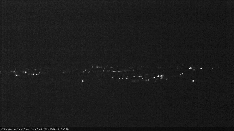 Lake Travis webcam, March 6, 2019 9:25 PM CT