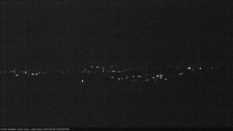 Lake Travis webcam, March 6, 2019 9:30 PM CT