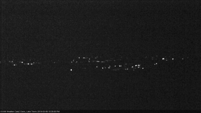 Lake Travis webcam, March 6, 2019 9:40 PM CT