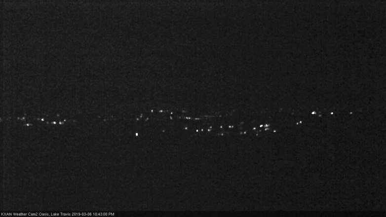 Lake Travis webcam, March 6, 2019 9:45 PM CT