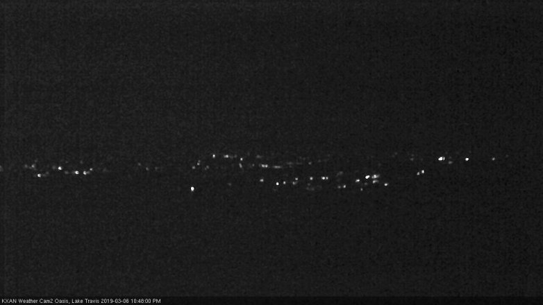 Lake Travis webcam, March 6, 2019 9:50 PM CT