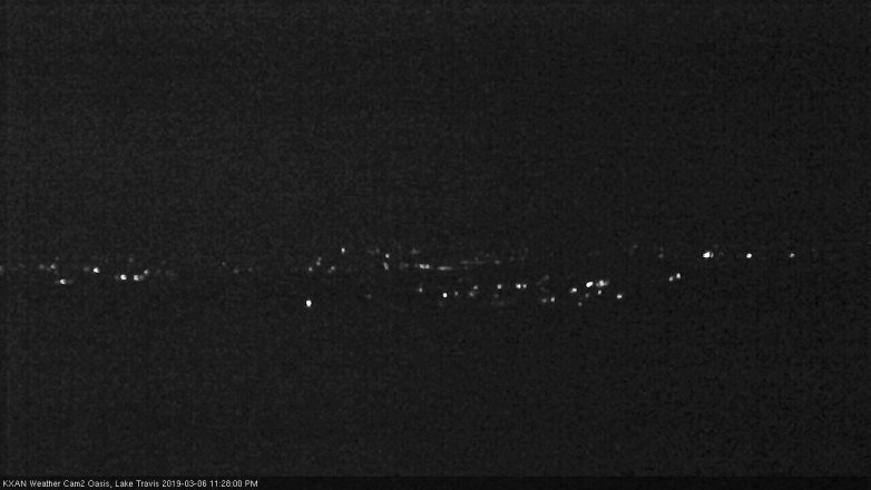 Lake Travis webcam, March 6, 2019 10:30 PM CT