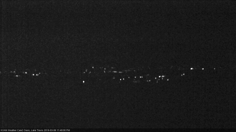Lake Travis webcam, March 6, 2019 10:50 PM CT