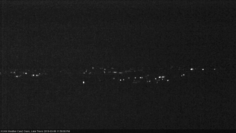 Lake Travis webcam, March 6, 2019 11:00 PM CT