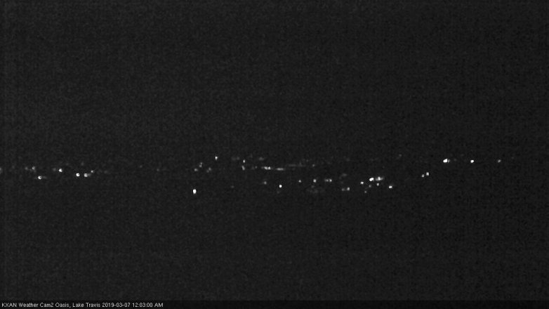 Lake Travis webcam, March 6, 2019 11:05 PM CT