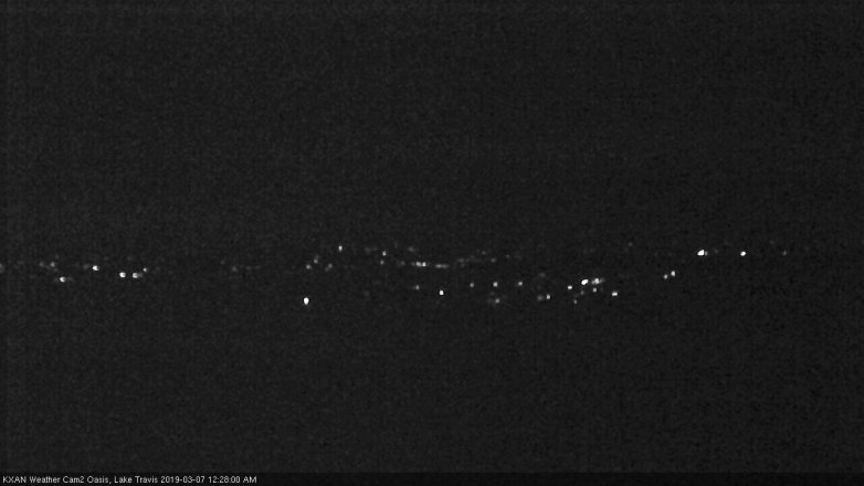 Lake Travis webcam, March 6, 2019 11:30 PM CT