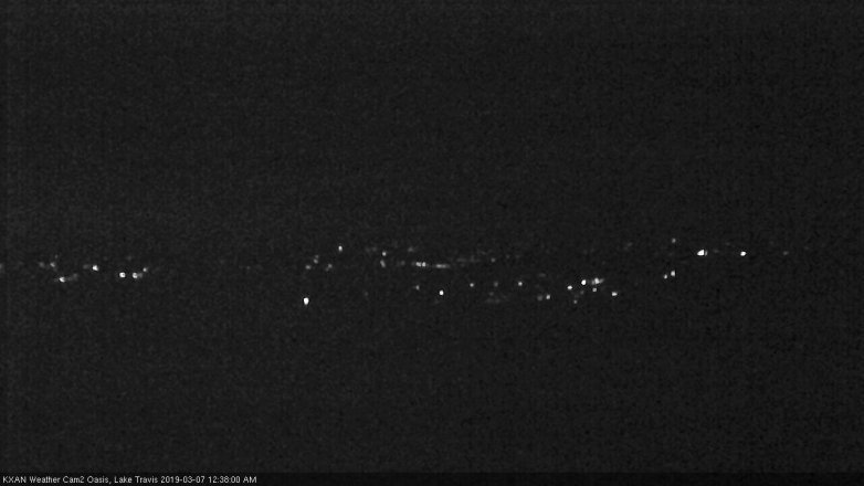 Lake Travis webcam, March 6, 2019 11:40 PM CT