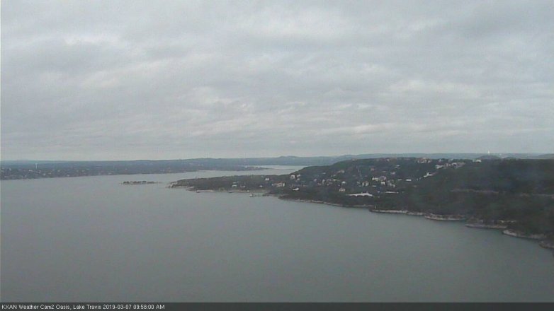 Lake Travis webcam, March 7, 2019 9:00 AM CT