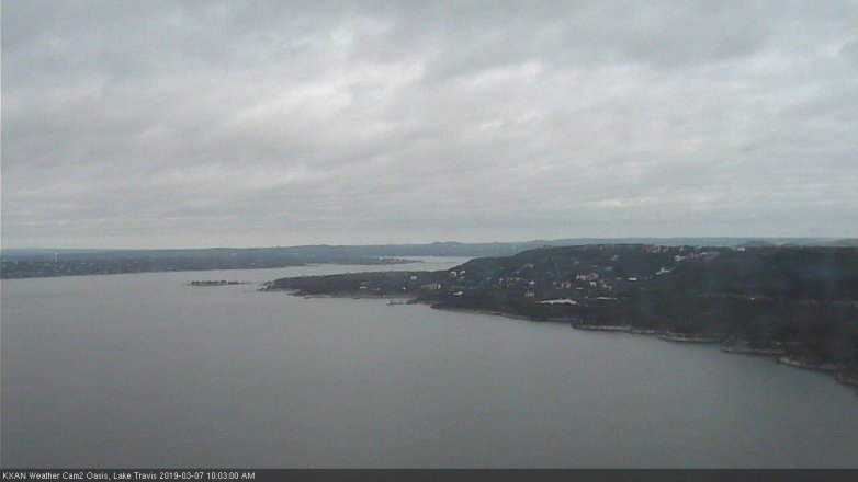 Lake Travis webcam, March 7, 2019 9:05 AM CT