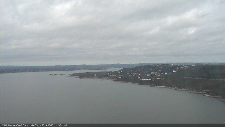 Lake Travis webcam, March 7, 2019 9:15 AM CT