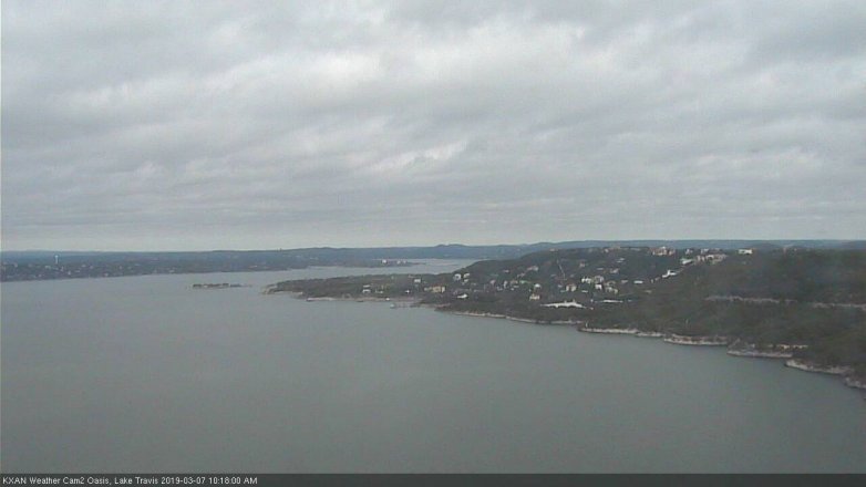 Lake Travis webcam, March 7, 2019 9:20 AM CT