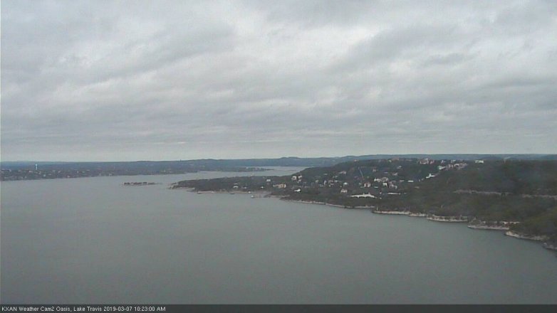 Lake Travis webcam, March 7, 2019 9:25 AM CT