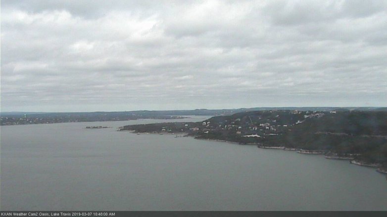 Lake Travis webcam, March 7, 2019 9:50 AM CT