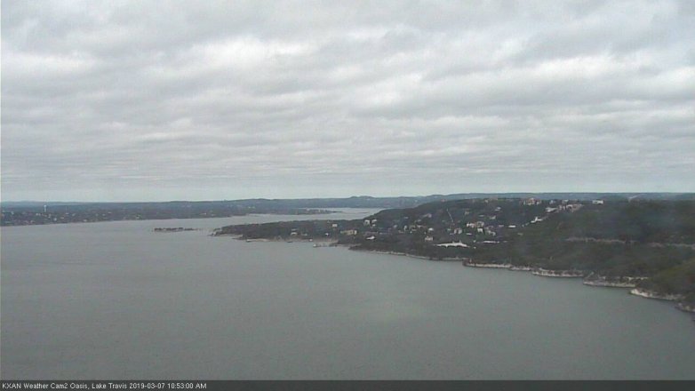 Lake Travis webcam, March 7, 2019 9:55 AM CT