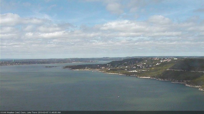 Lake Travis webcam, March 7, 2019 10:50 AM CT