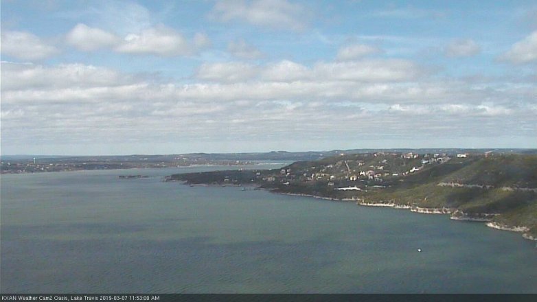 Lake Travis webcam, March 7, 2019 10:55 AM CT