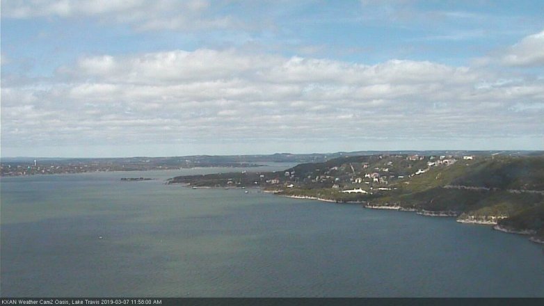 Lake Travis webcam, March 7, 2019 11:00 AM CT