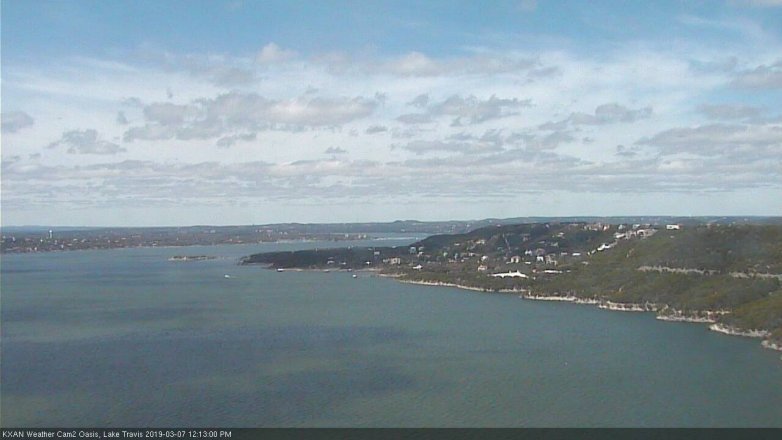 Lake Travis webcam, March 7, 2019 11:15 AM CT