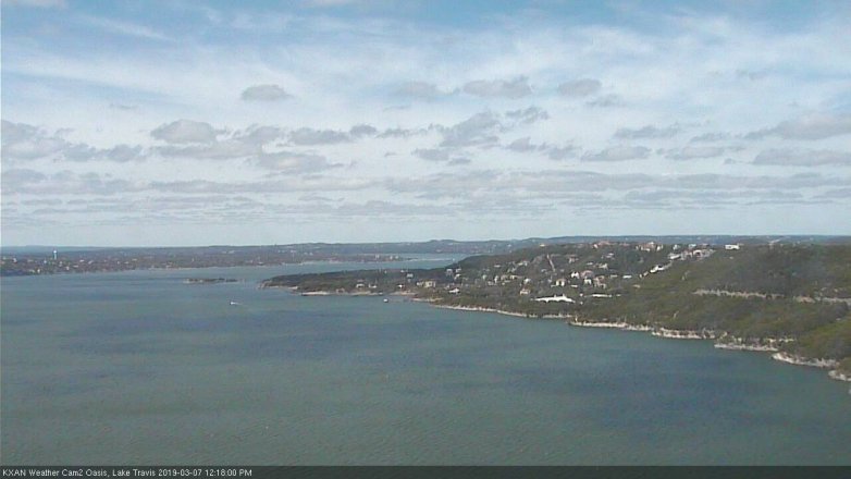 Lake Travis webcam, March 7, 2019 11:20 AM CT