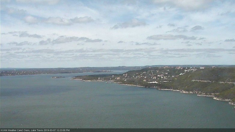 Lake Travis webcam, March 7, 2019 11:25 AM CT