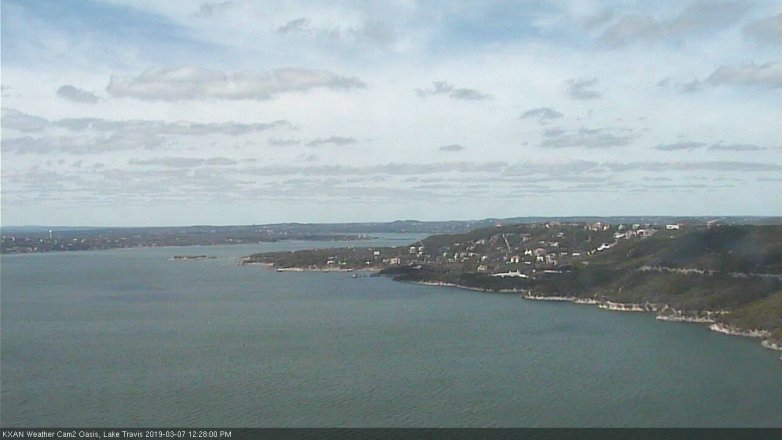 Lake Travis webcam, March 7, 2019 11:30 AM CT