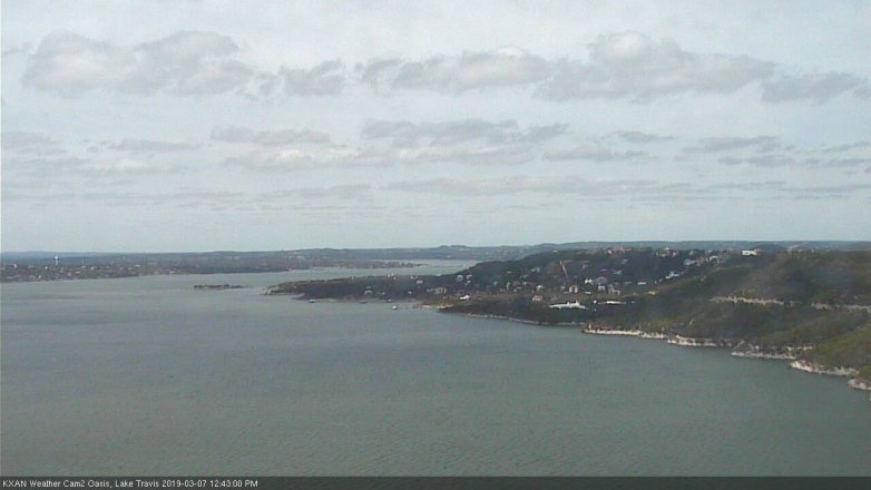 Lake Travis webcam, March 7, 2019 11:45 AM CT