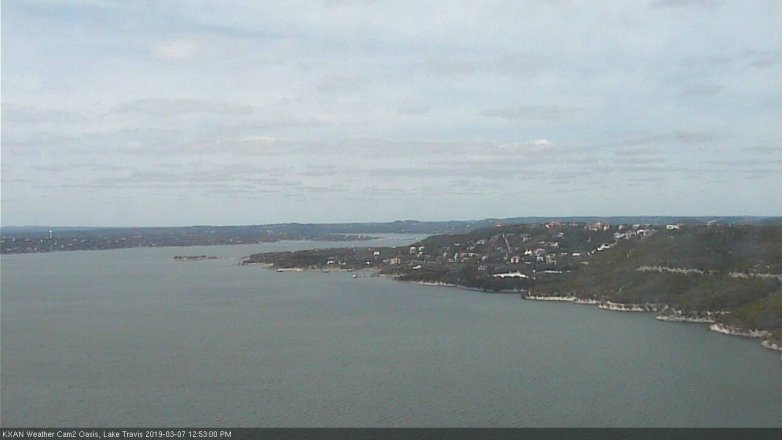 Lake Travis webcam, March 7, 2019 11:55 AM CT