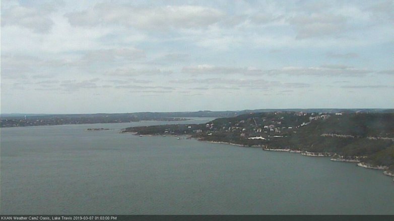 Lake Travis webcam, March 7, 2019 12:05 PM CT