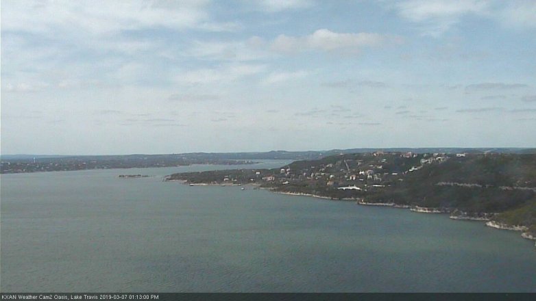 Lake Travis webcam, March 7, 2019 12:15 PM CT