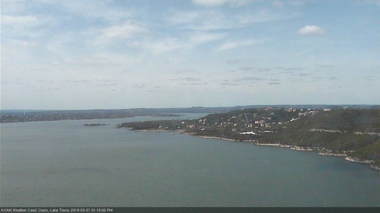 Lake Travis webcam, March 7, 2019 12:20 PM CT