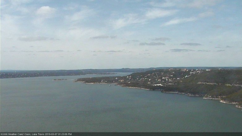 Lake Travis webcam, March 7, 2019 12:25 PM CT