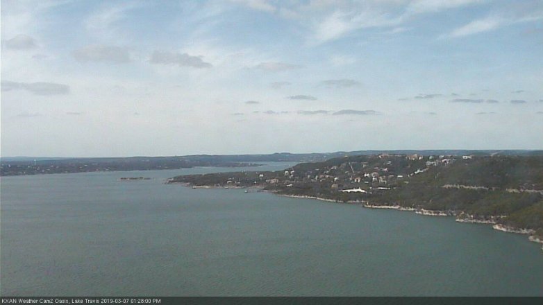 Lake Travis webcam, March 7, 2019 12:30 PM CT