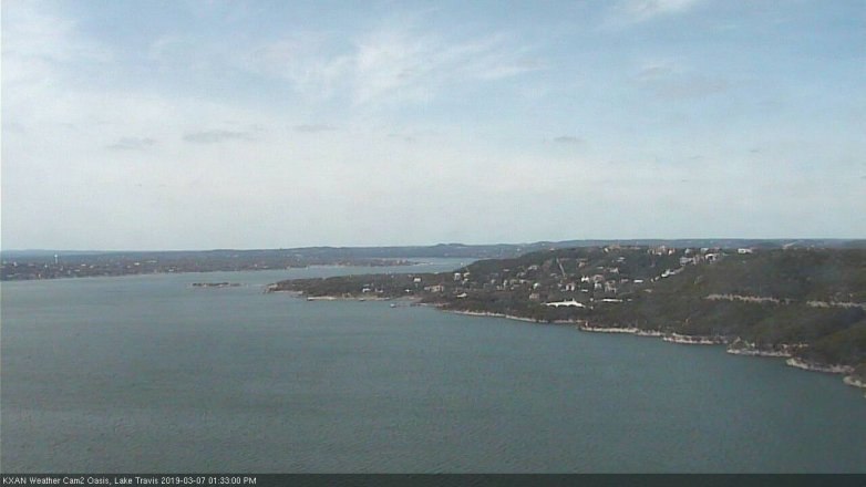 Lake Travis webcam, March 7, 2019 12:35 PM CT