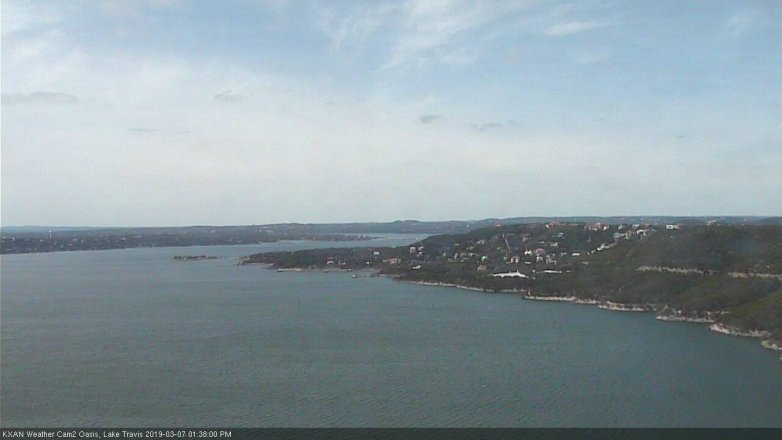 Lake Travis webcam, March 7, 2019 12:40 PM CT