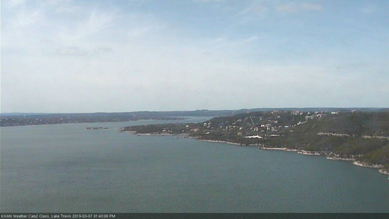 Lake Travis webcam, March 7, 2019 12:45 PM CT